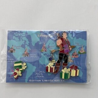 DLP Gaston Present Set 30th Anniversary Beauty & The Beast Disney Pin LE (B)