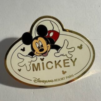 DLP - Name Tag Badge - Mickey Paris 2009 Disney Pn F6