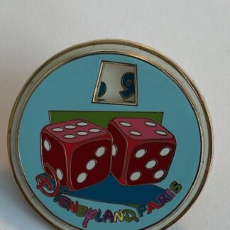 DLP Paris 20Th Anniversary Board Game Pair Of Red Dice Disney Pin LE (B2)