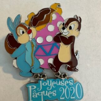DLP Paris LE 700 Chip Dale Easter Chocolate Egg Dangle Disney Pin (C7)