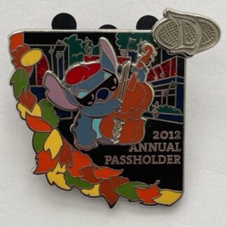 DLR Annual Passholder 2012 Stitch Lilo And Stitch Music Disney Pin (C7)
