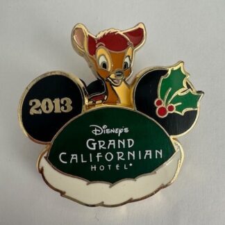 DLR Bambi Grand Californian Hotel Happy Holidays 2013 Pin (B9)