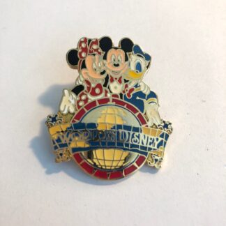 DLR Cast Member World Of Disney At Downtown Opening Mickey Minnie Goofy Pin