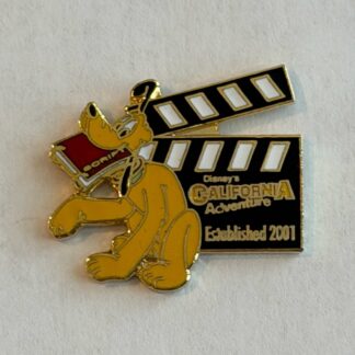 DLR - Pluto - Clapboard - Disney California Adventure 2001 Disney Pin G8