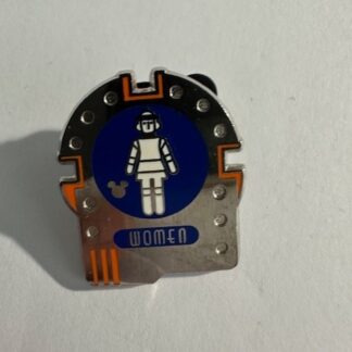DLR Space Mountain Women Restroom Signs Hidden Mickey 2016 Disney Pin E4