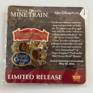 DMR Seven Dwarfs Mine Train Grand Opening Dopey and Grumpy 2014 Disney Pin B