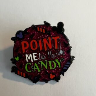 DS Candy Bat And Candy Halloween Point Me To The Candy Disney Pin  (A7)
