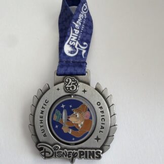 Disney 25 Years of Pin Trading Great Mouse Detective Basil Medal Spinner Pin G7