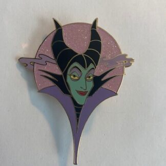 Disney Auctions Maleficent Head Against Pink Nimbus Disney Pin LE (B7)