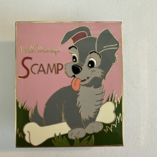 Disney Auctions P.I.N.S. Lady Tramp Scamp Book Cover LE 500 Pin (A7)