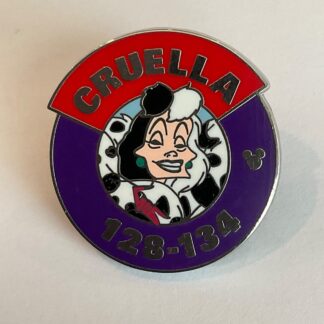 Disney Cruella Parking Lot Sign Villains Hidden Mickey Pin H6