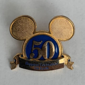 Disney Disneyland Resort 50th Anniversary Mickey Head Ears Pin H2