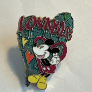 Disney Jerry Leigh Lovable Hearts Mickey Mouse Open Edition Pin A2
