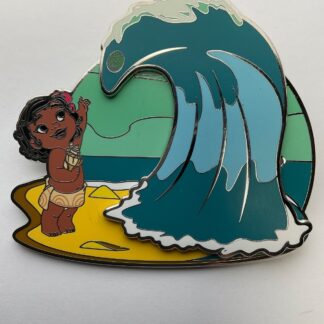 Disney Loungefly LE 1600 Baby Moana Wave Moving Jumbo Pin G4