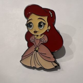 Disney Loungefly The Little Mermaid Ariel Pink Dress Chibi Pin E4