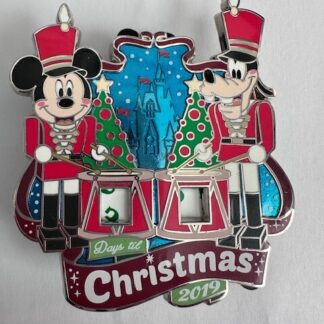Disney Parks Christmas Countdown 2019 Pin LE 3000 Mickey/Goofy Toy Soldiers (D1)