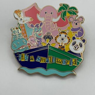 Disney Parks It's A Small World Ride Animals On A Boat Attraction Pin F7