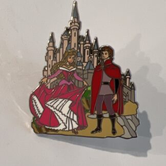 Disney Parks Sleeping Beauty Castle Princess Aurora Prince Philip Booster Pin A8
