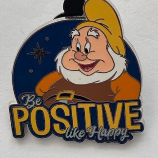 Disney Pin Be You Be Positive Like Happy (C4)