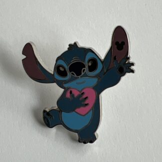 Disney Pin Hidden Mickey Stitch Valentines Day Heart Pin C5