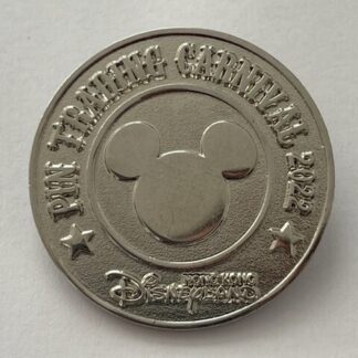 Disney Pin Hong Kong Pin Trading Carnival 2022 Mickey Mouse Coin Silver (B1)