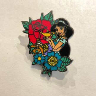 Disney Pin Loungefly Jasmine Princess Floral Portrait E5