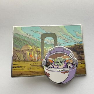 Disney Pin Mandalorian Booster Grogu in Pram Nevarro G4