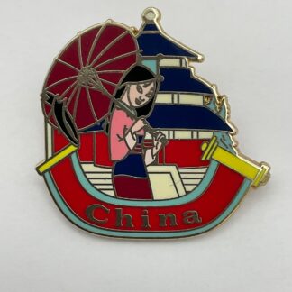 Disney Pin Mulan China Chinese Pavilion Epcot World Showcase Princess H7