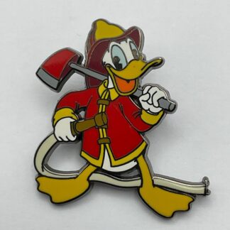 Disney Pin New York City WOD Donald Duck Firefighter Fireman Axe & Hose A7