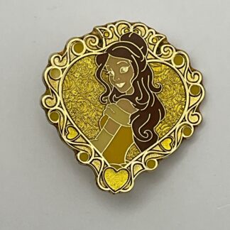 Disney Pin Princess Belle 2013 Gold Frame Cameo (H1)