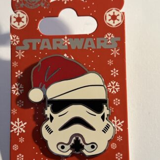 Disney STAR WARS STORMTROOPER Santa Hat Christmas Holiday Pin (B)