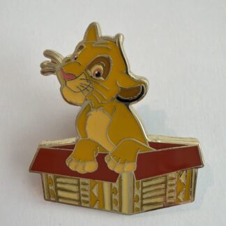 Disney Simba Cat Sitting In A Box Loungefly Pin Lion King E0