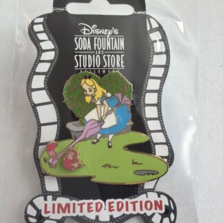 Disney Soda Fountain DSSH DSF Alice playing Golf with Flamingo Pin B