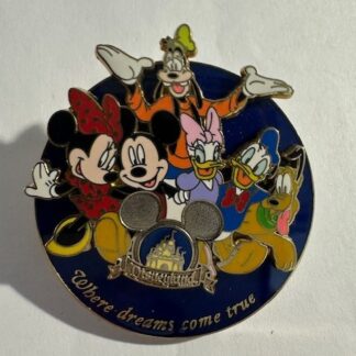 Disney "Where Dreams Come True" Pin Disneyland 2006 Fab 6 Mickey Minnie E7