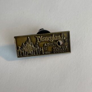Disneyland Adult Admission Ticket 3D Disney Pin (A6)
