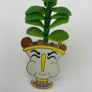 Disneyland Beauty & The Beast Chip 3D Succulent Plastic Plant Collectible Pin F7