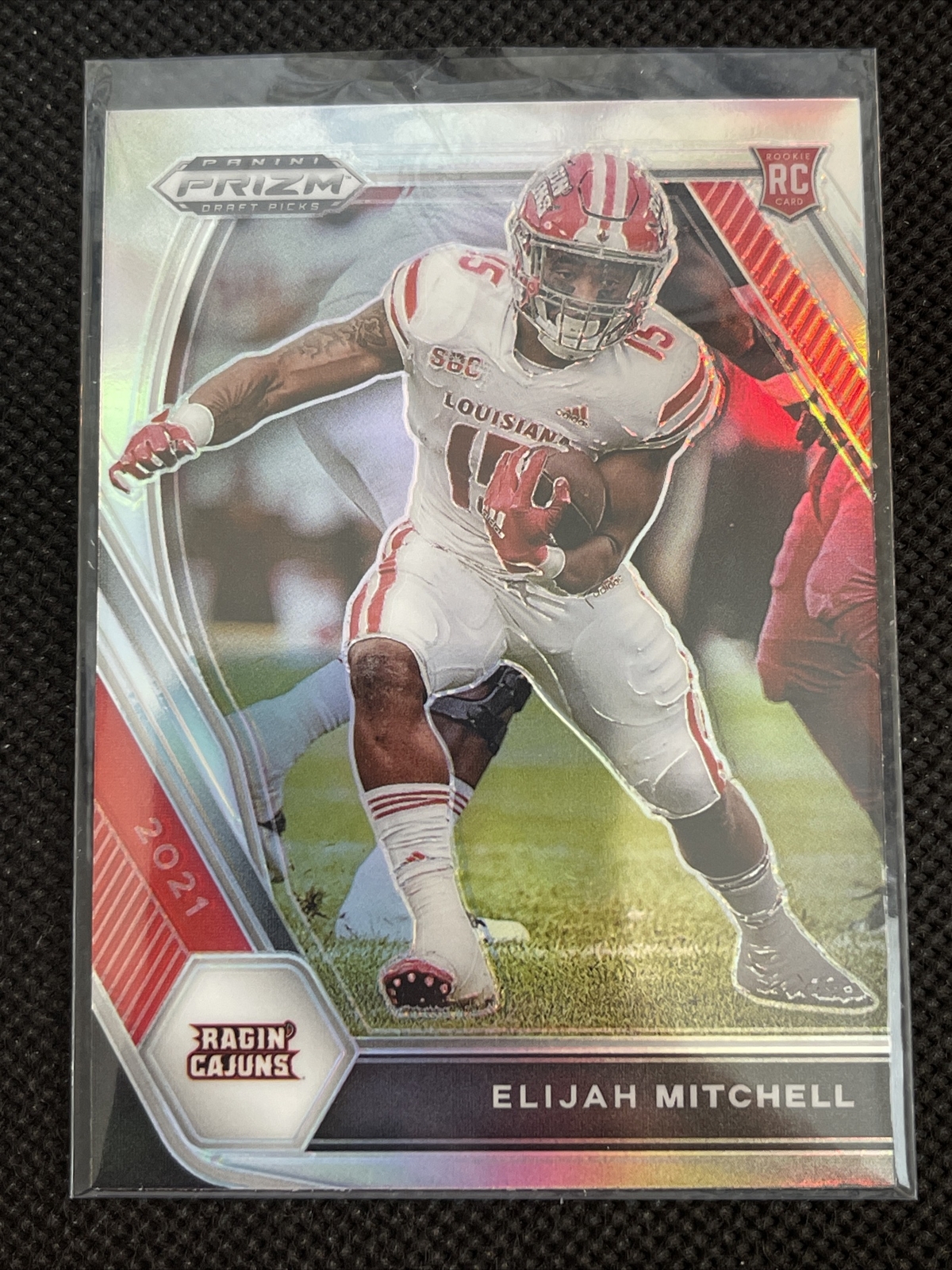 Elijah Mitchell RC 2021 Prizm Draft Picks Silver Prizms Football Card