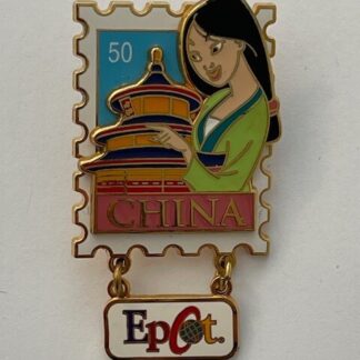 Epcot Stamp Pin Series #3 China Mulan Dangle Disney Pin LE 3500 (A8)