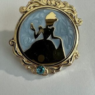 Gold Frame Princess Silhouette Shanghai Mirror Cinderella 2023 Disney Pin D3