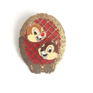 HKDL Hong Kong Disneyland Chip Dale Glitter Cameo Disney Pin (B1)