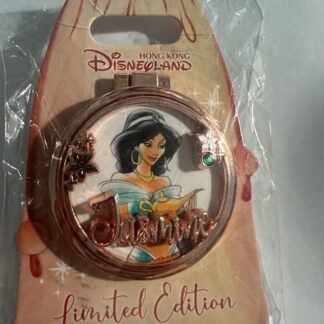 HKDL Jasmine Princess Mirror Case Compact Hinged Aladdin LE500 Disney Pin B