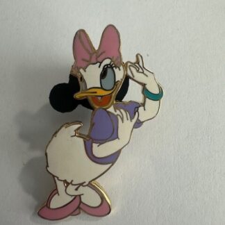 Hong Kong Disneyland Daisy Waving 120808 Pin (B9)