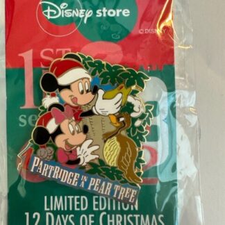 JDS Mickey Minnie 1 Partridge And A Pear Tree Twelve Days Of Disney Pin (B)