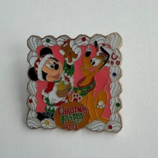 Japan - Mickey Mouse and Pluto - Christmas Fantasy 2012 - TDL Disney Pin F8