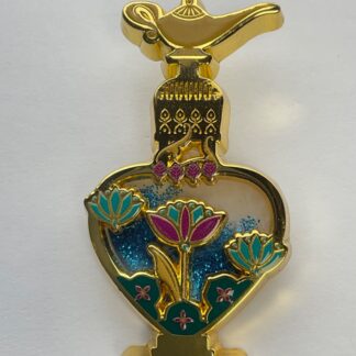 Jasmine AladdinLamp Liquid Glitter Princess Perfume Bottle Mystery Disney Pin G3