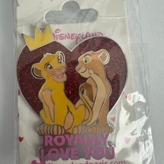 LION KING Royally LOVE YOU HEART Disney Pin DLP PARIS (B)