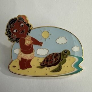 Loungefly Baby Moana Holding Shell Turtle Disney Pin (E9)