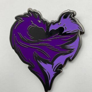 Loungefly Disney Descendants Icon Pin Mal Purple Dragon Heart G6