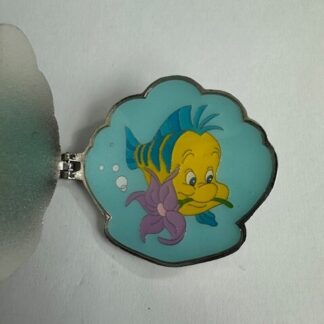 Loungefly Disney Pin Little Mermaid Hinged Shell - Flounder (E0)