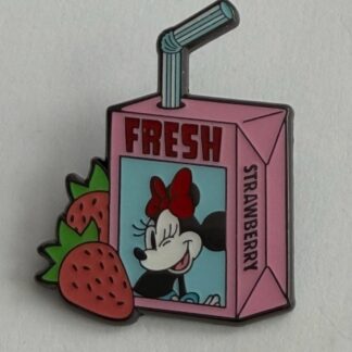 Loungefly Minnie's Fresh Strawberry Mickey Friends Juice Box 2026 Disney Pin H7
